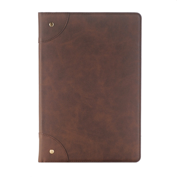 For Huawei MediaPad M5 10.8 inch Retro Style Horizontal Flip PU Leather Case with Holder & Wallet