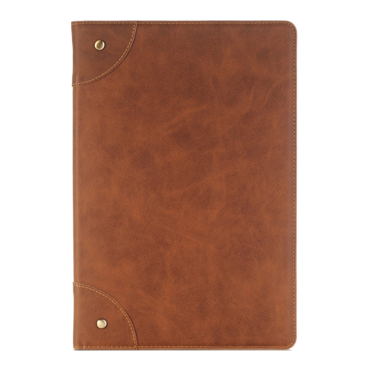 For Huawei MediaPad M5 10.8 inch Retro Style Horizontal Flip PU Leather Case with Holder & Wallet