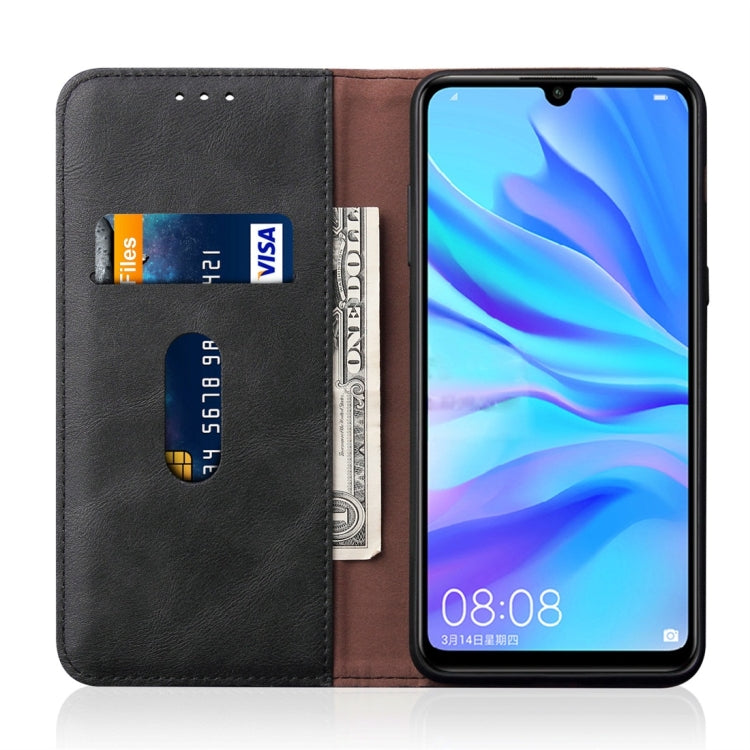 Casual Style Retro Crazy Horse Texture Horizontal Flip Leather Case for Huawei P30 Lite / Nova 4e, with Card Slots & Holder & Wallet
