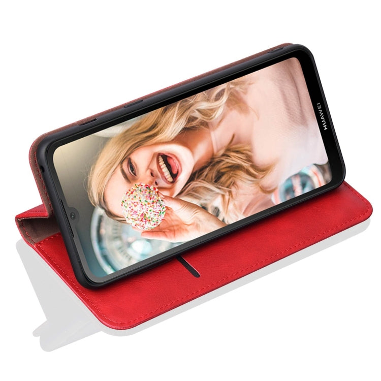 Casual Style Retro Crazy Horse Texture Horizontal Flip Leather Case for Huawei Y5 (2019) / Honor 8S, with Card Slots & Holder & Wallet