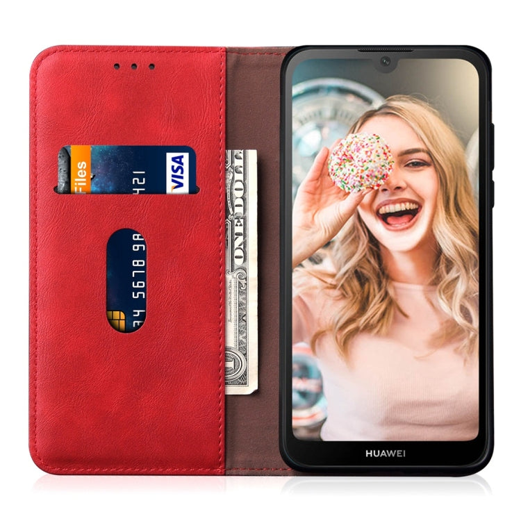 Casual Style Retro Crazy Horse Texture Horizontal Flip Leather Case for Huawei Y5 (2019) / Honor 8S, with Card Slots & Holder & Wallet