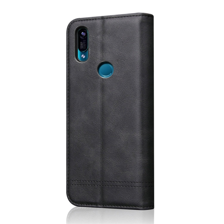 Casual Style Retro Crazy Horse Texture Horizontal Flip Leather Case for Huawei Y6 (2019) / Honor 8A, with Card Slots & Holder & Wallet