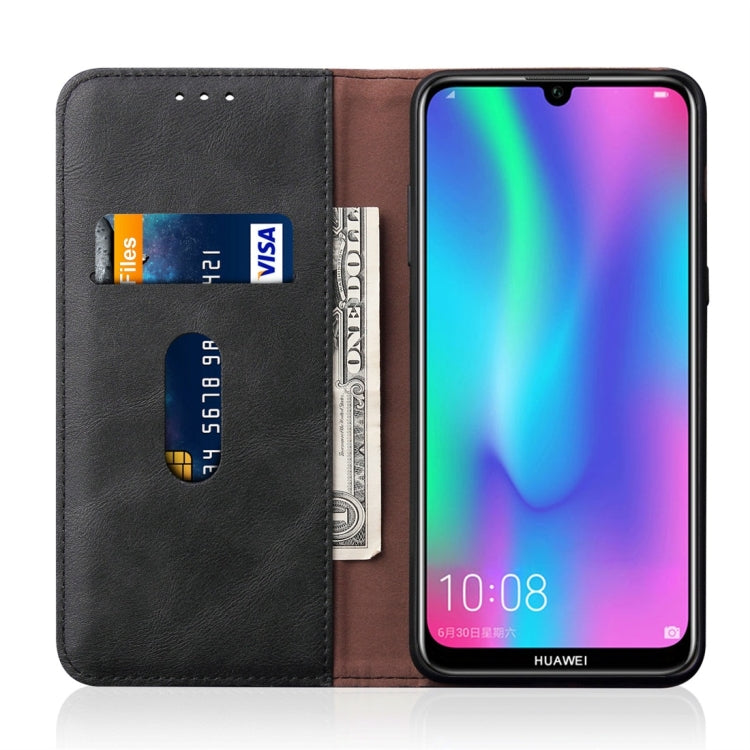 Casual Style Retro Crazy Horse Texture Horizontal Flip Leather Case for Huawei Y6 (2019) / Honor 8A, with Card Slots & Holder & Wallet