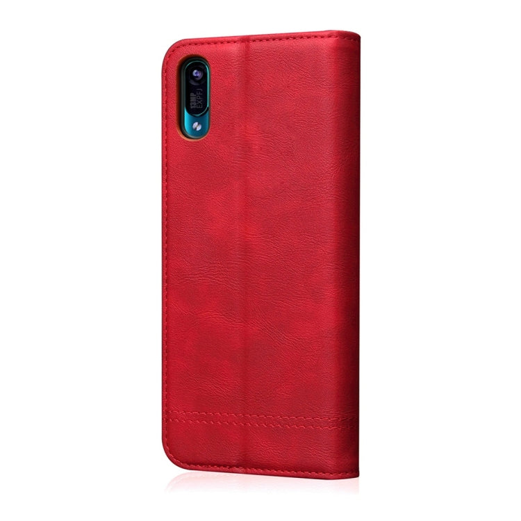 Casual Style Retro Crazy Horse Texture Horizontal Flip Leather Case for Huawei Y6 Pro / Enjoy 9e, with Card Slots & Holder & Wallet