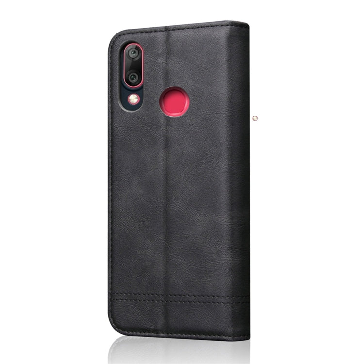 Casual Style Retro Crazy Horse Texture Horizontal Flip Leather Case for Huawei Y7 (2019), with Card Slots & Holder & Wallet