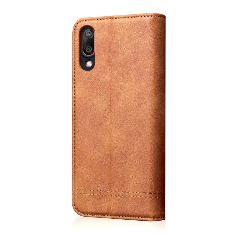 Casual Style Retro Crazy Horse Texture Horizontal Flip Leather Case for Huawei Y7 Pro (2019) / Enjoy 9, with Card Slots & Holder & Wallet