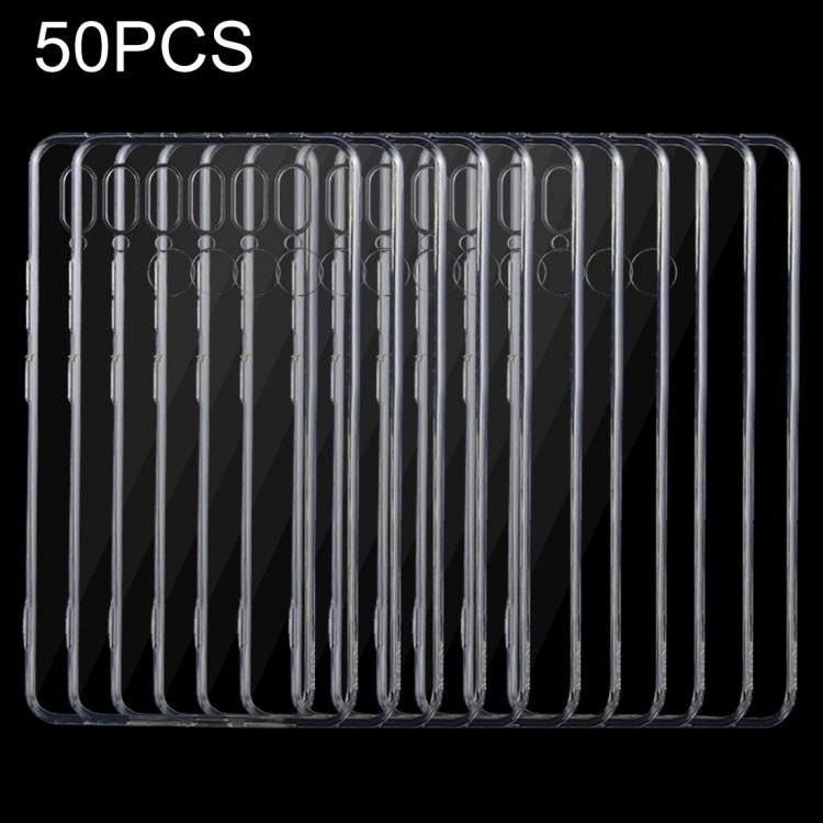 50 PCS Shockproof TPU Protective Back Case for Huawei Honor Note 10(Transparent)
