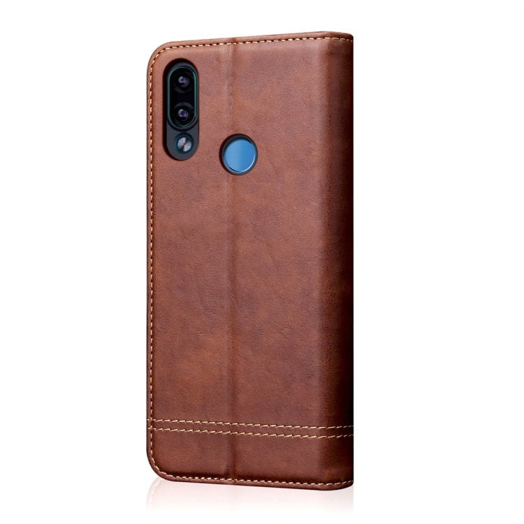 Casual Style Retro Crazy Horse Texture Horizontal Flip Leather Case for Huawei Y9 (2019) / Enjoy 9 Plus, with Card Slots & Holder & Wallet