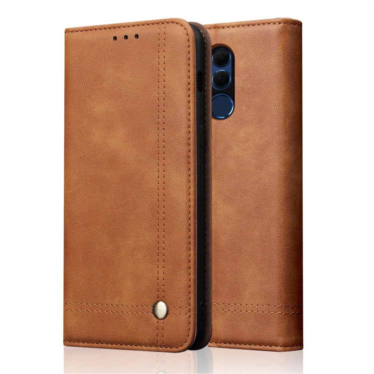 Casual Style Retro Crazy Horse Texture Horizontal Flip Leather Case for Huawei Honor 8X, with Card Slots & Holder & Wallet
