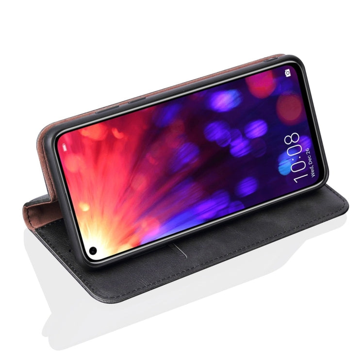 Casual Style Retro Crazy Horse Texture Horizontal Flip Leather Case for Huawei Honor View 20, with Card Slots & Holder & Wallet