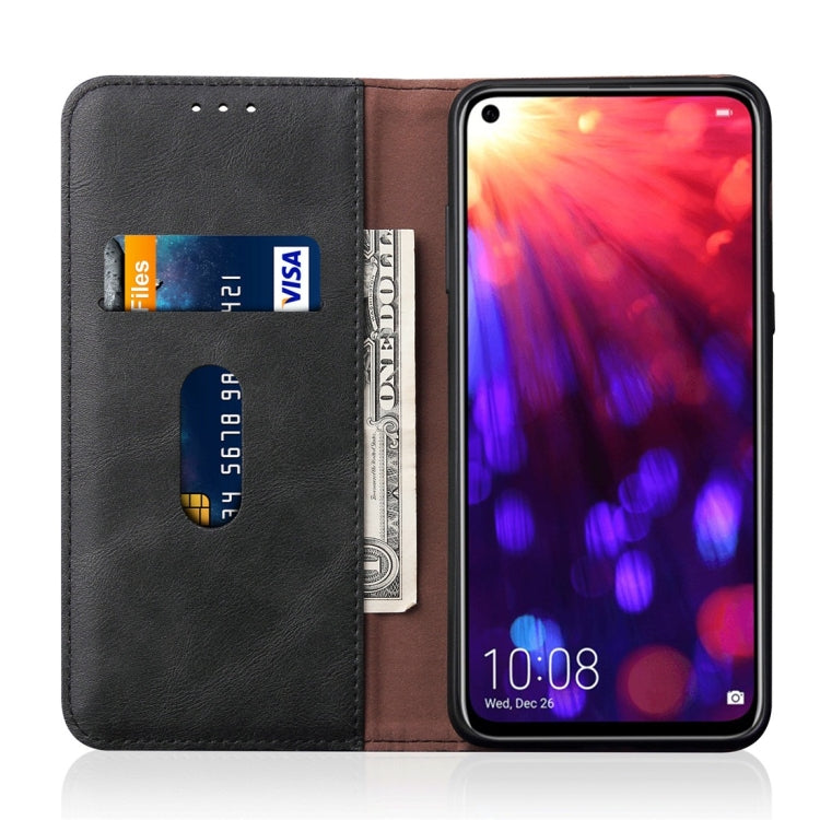 Casual Style Retro Crazy Horse Texture Horizontal Flip Leather Case for Huawei Honor View 20, with Card Slots & Holder & Wallet