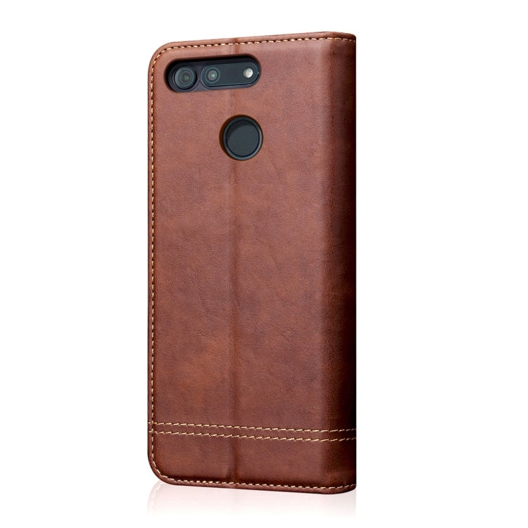 Casual Style Retro Crazy Horse Texture Horizontal Flip Leather Case for Huawei Honor View 20, with Card Slots & Holder & Wallet