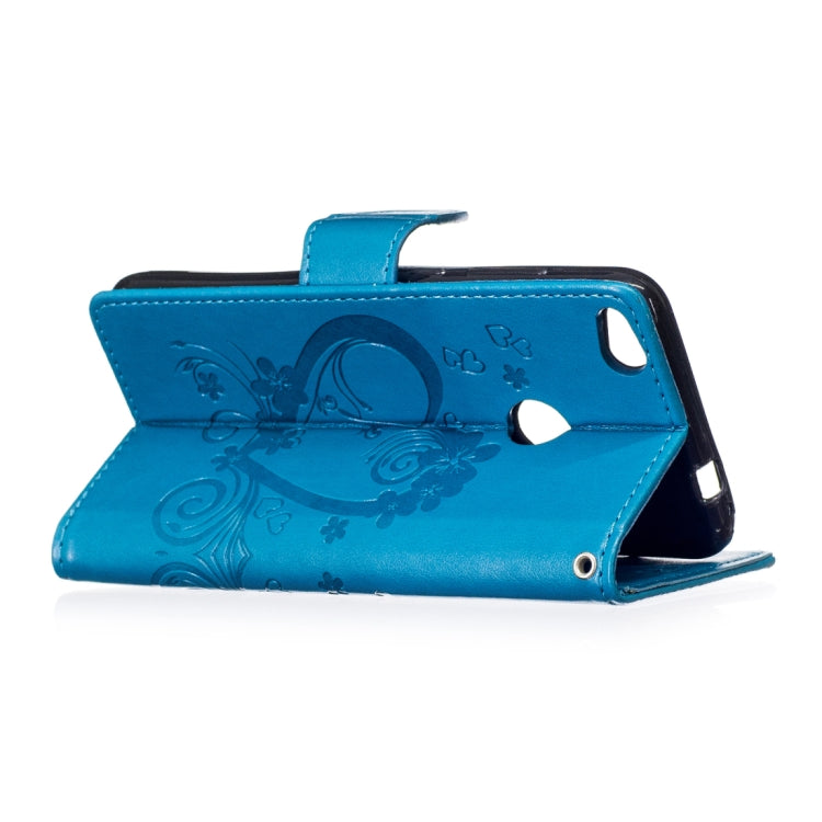 For Huawei P8 lite (2017) Pressed Flowers Butterfly Love Pattern Horizontal Flip Leather Case with Holder & Card Slots & Wallet & Lanyard