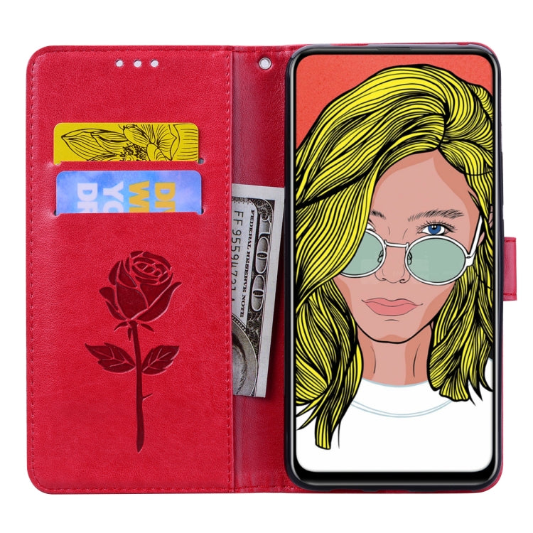 Rose Embossed Horizontal Flip PU Leather Case for Huawei P Smart Z, with Holder & Card Slots & Wallet
