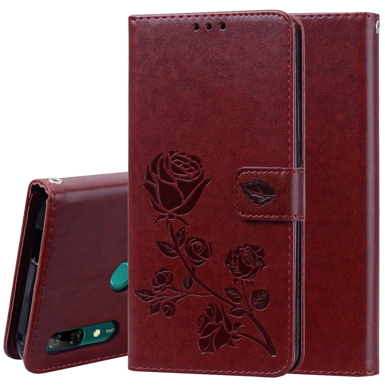 Rose Embossed Horizontal Flip PU Leather Case for Huawei P Smart Z, with Holder & Card Slots & Wallet