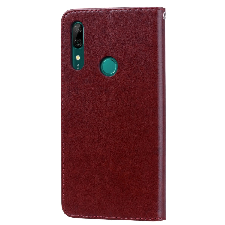 Rose Embossed Horizontal Flip PU Leather Case for Huawei P Smart Z, with Holder & Card Slots & Wallet