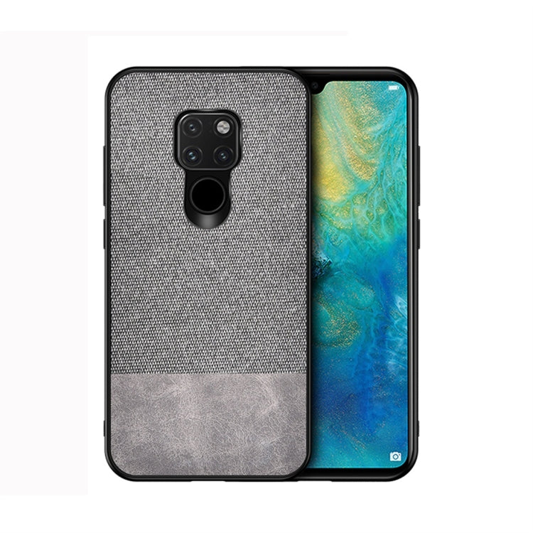 Shockproof Splicing PU + Cloth Protective Case for Huawei Mate 20
