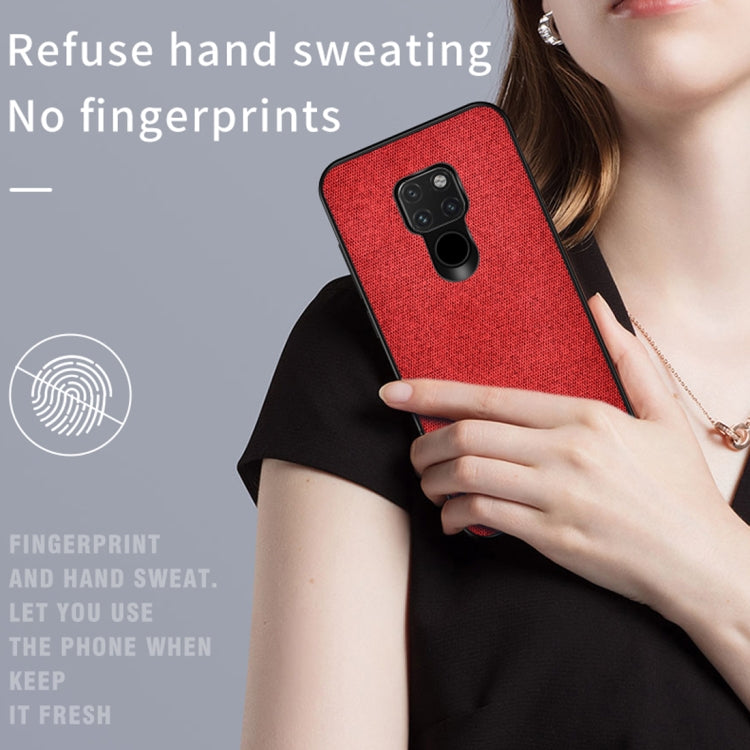 Shockproof Splicing PU + Cloth Protective Case for Huawei Mate 20