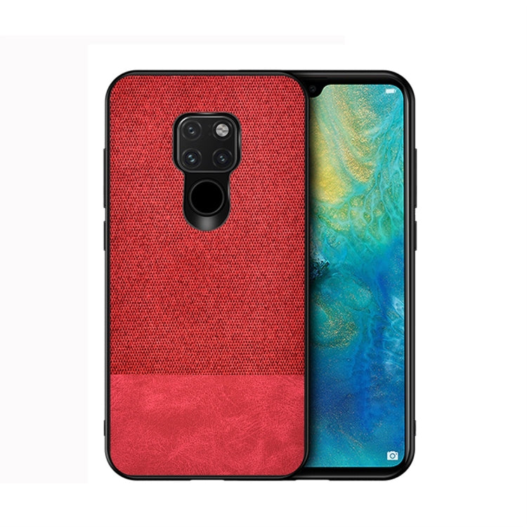Shockproof Splicing PU + Cloth Protective Case for Huawei Mate 20