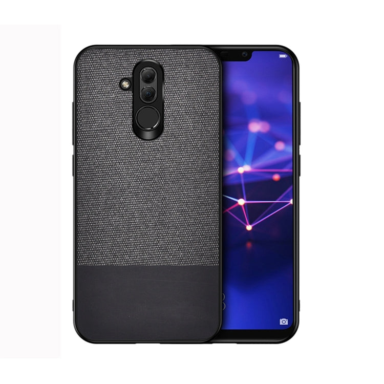 Shockproof Splicing PU + Cloth Protective Case for Huawei Mate 20 Lite