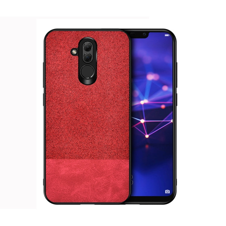 Shockproof Splicing PU + Cloth Protective Case for Huawei Mate 20 Lite
