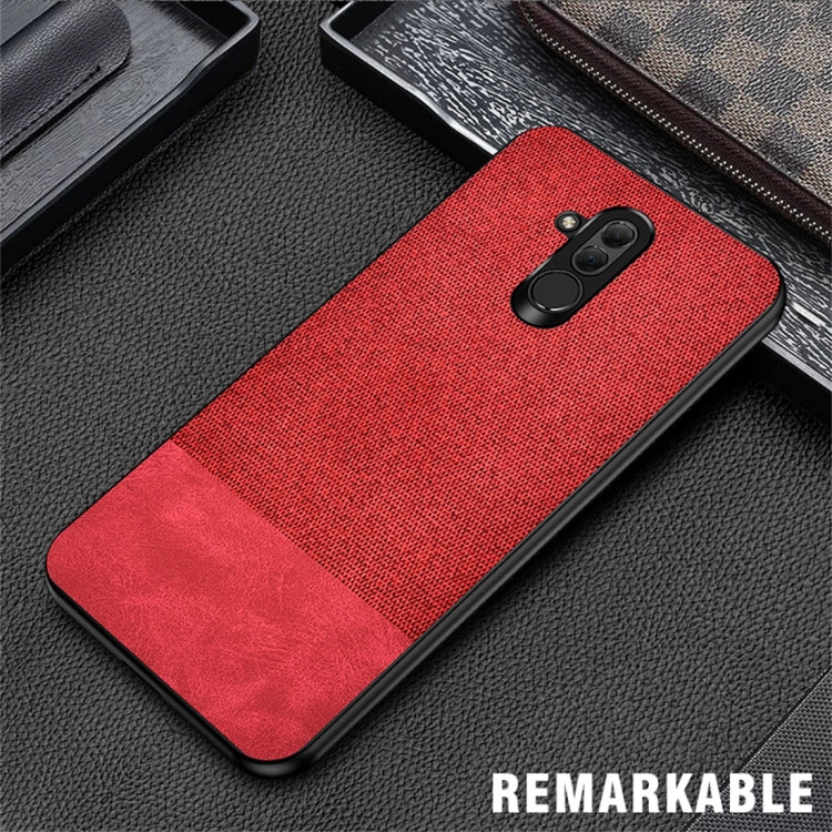 Shockproof Splicing PU + Cloth Protective Case for Huawei Mate 20 Lite