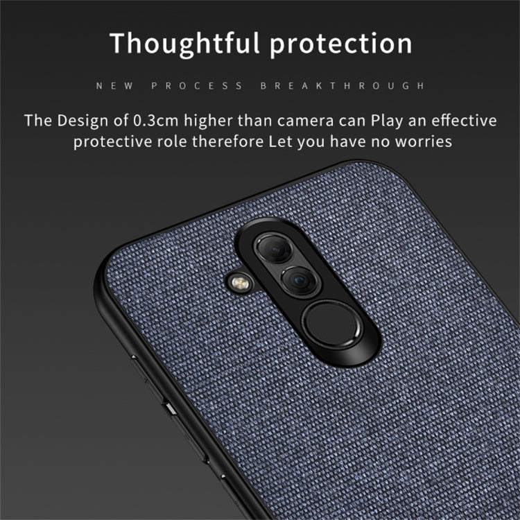 Shockproof Splicing PU + Cloth Protective Case for Huawei Mate 20 Lite