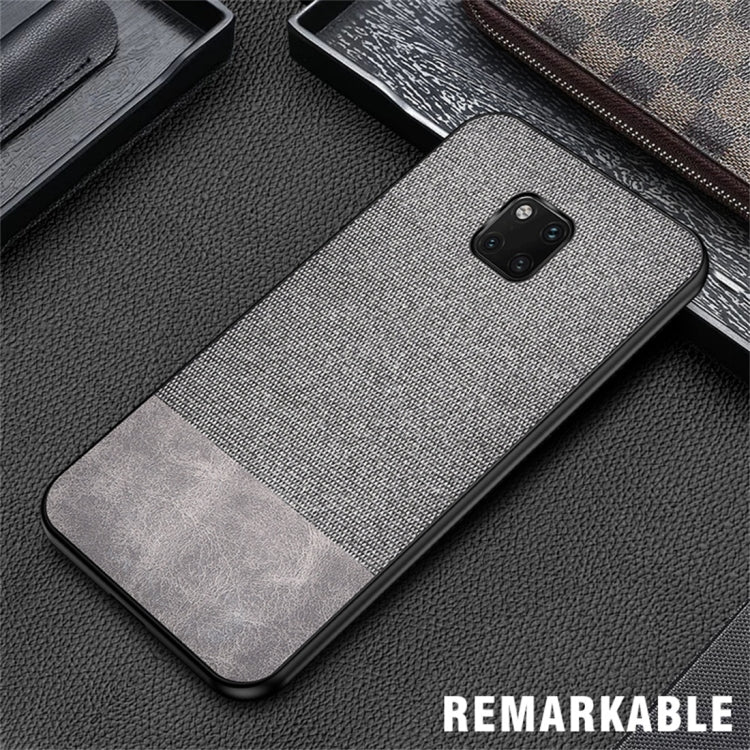 Shockproof Splicing PU + Cloth Protective Case for Huawei Mate 20 Pro