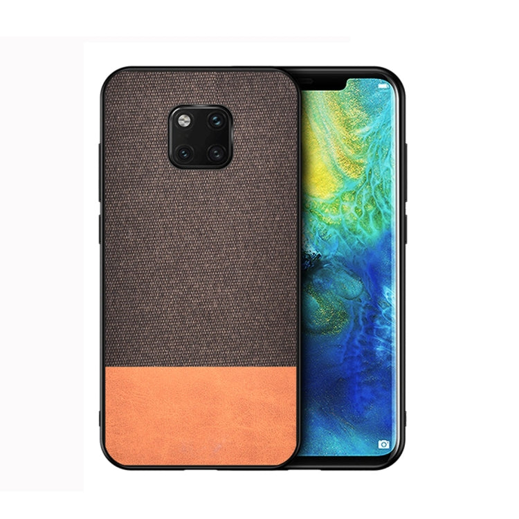 Shockproof Splicing PU + Cloth Protective Case for Huawei Mate 20 Pro