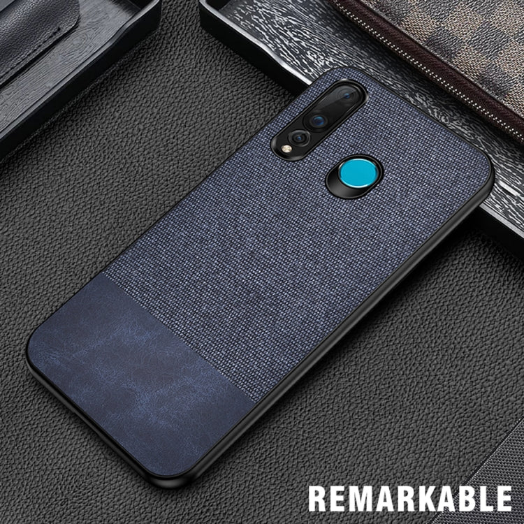 Shockproof Splicing PU + Cloth Protective Case for Huawei Nova 4