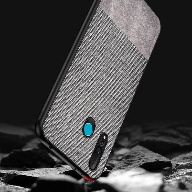 Shockproof Splicing PU + Cloth Protective Case for Huawei Nova 4