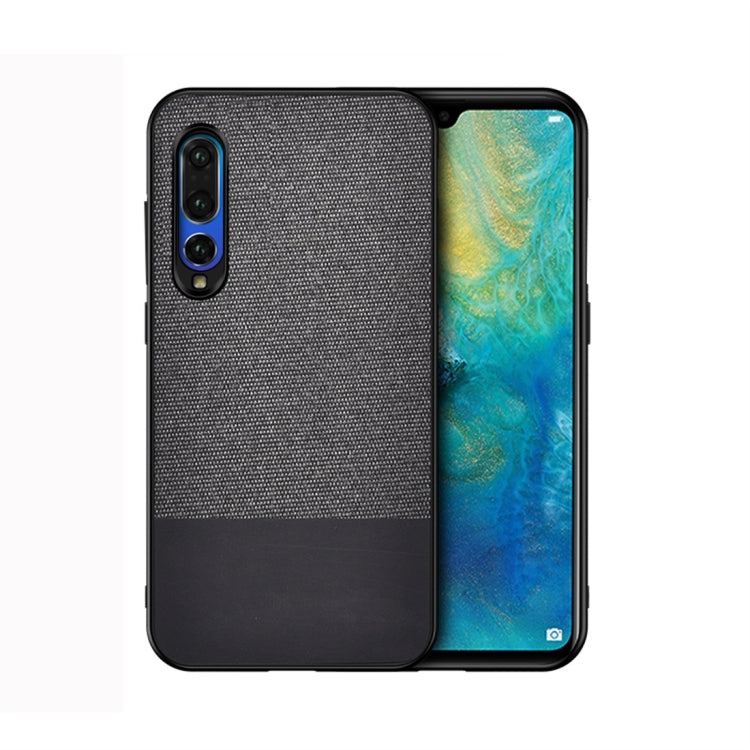 Shockproof Splicing PU + Cloth Protective Case for Huawei P30