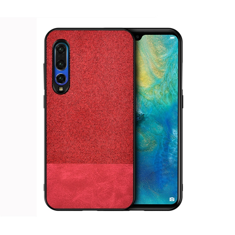 Shockproof Splicing PU + Cloth Protective Case for Huawei P30