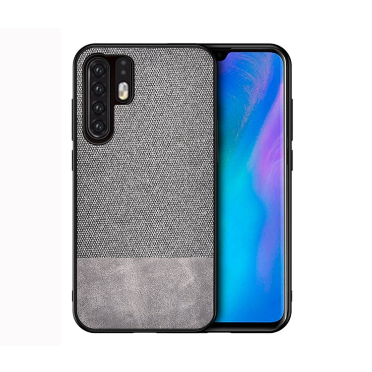 Shockproof Splicing PU + Cloth Protective Case for Huawei P30 Pro