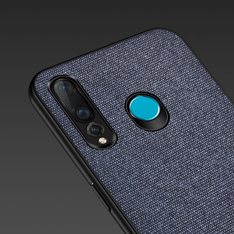 Shockproof Splicing PU + Cloth Protective Case for Huawei Enjoy 9s