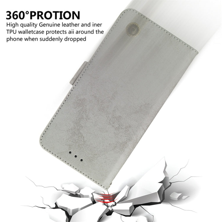 Retro Style Horizontal Flip Leather Case for Huawei P30 Pro, with Holder & Card Slots & Wallet (Grey)