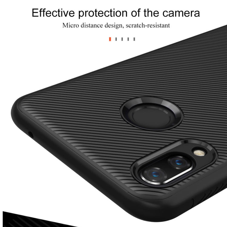 lenuo Leshen Series Stripe Texture TPU Case for Huawei nova 3 (Blue)