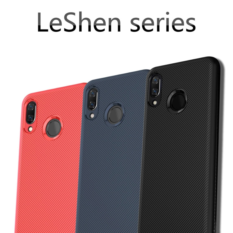 lenuo Leshen Series Stripe Texture TPU Case for Huawei nova 3 (Blue)
