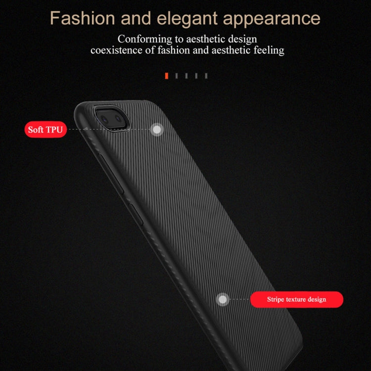 lenuo Leshen Series Stripe Texture TPU Case for Huawei Y5 Prime (2018)(Black)