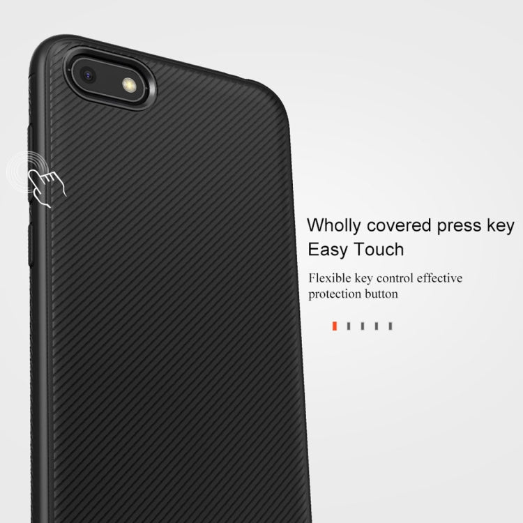 lenuo Leshen Series Stripe Texture TPU Case for Huawei Y5 Prime (2018)(Black)