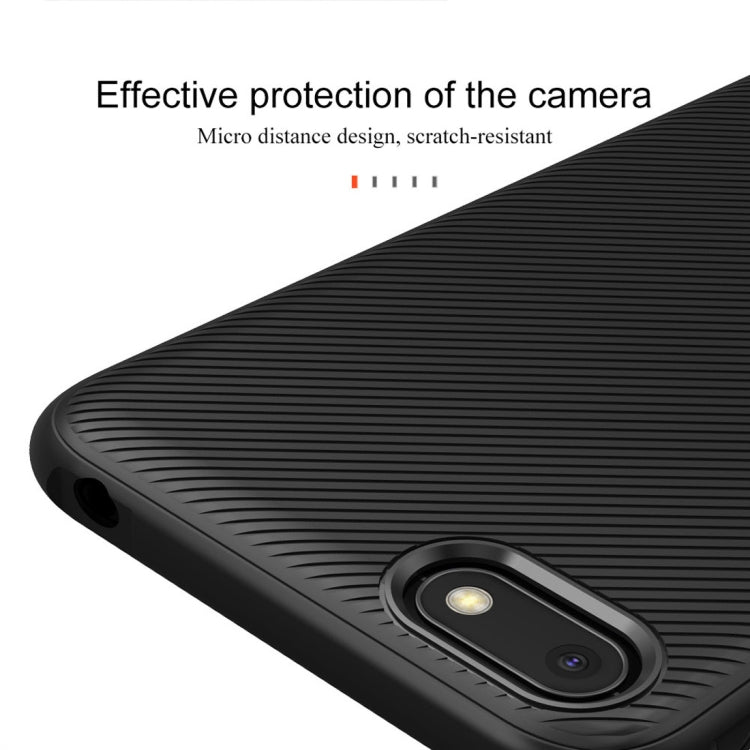 lenuo Leshen Series Stripe Texture TPU Case for Huawei Y5 Prime (2018)(Black)