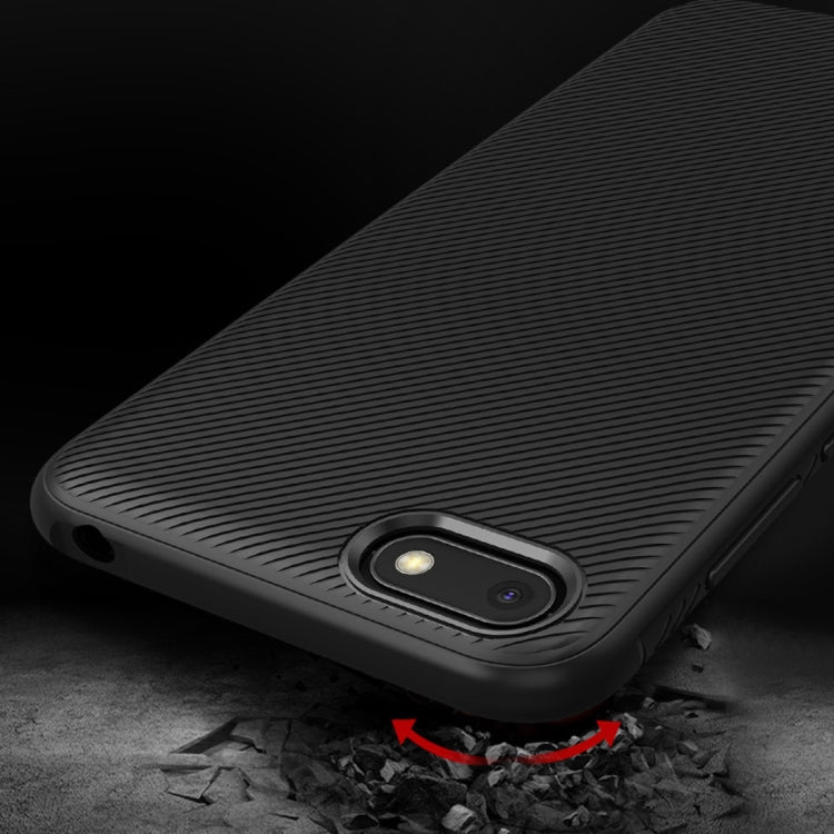 lenuo Leshen Series Stripe Texture TPU Case for Huawei Y5 Prime (2018)(Black)