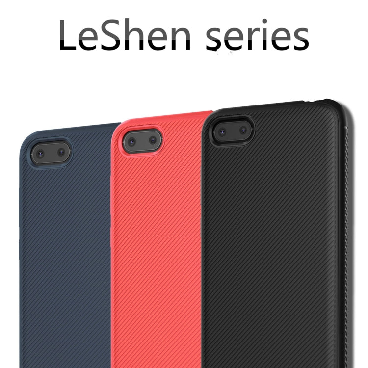 lenuo Leshen Series Stripe Texture TPU Case for Huawei Y5 Prime (2018)(Black)