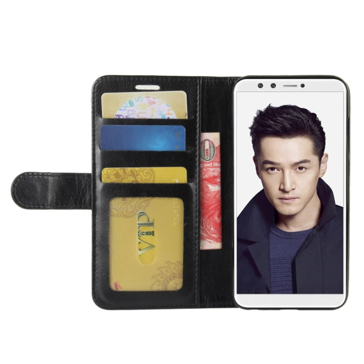 For Huawei Honor 9 Lite Crazy Horse Texture Horizontal Flip Leather Case with Holder & Card Slots & Wallet