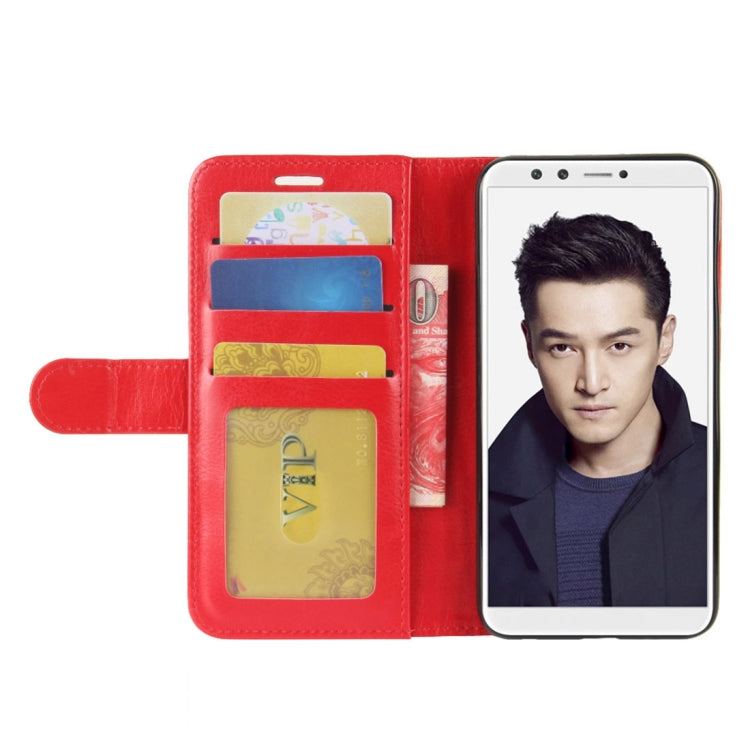 For Huawei Honor 9 Lite Crazy Horse Texture Horizontal Flip Leather Case with Holder & Card Slots & Wallet