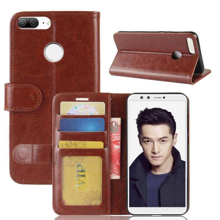 For Huawei Honor 9 Lite Crazy Horse Texture Horizontal Flip Leather Case with Holder & Card Slots & Wallet