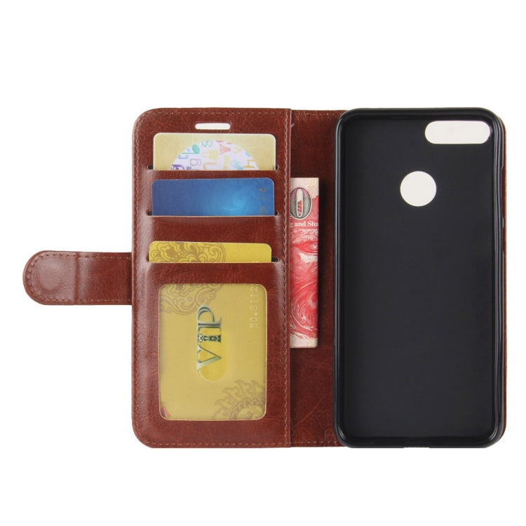 For Huawei Honor 9 Lite Crazy Horse Texture Horizontal Flip Leather Case with Holder & Card Slots & Wallet