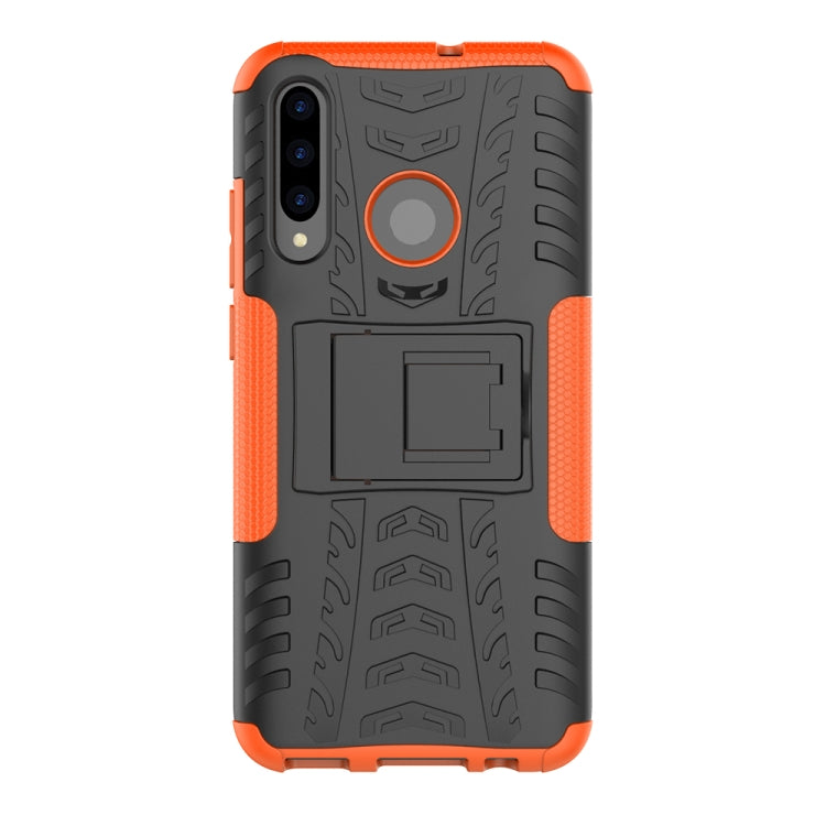 Tire Texture TPU+PC Shockproof Case for Huawei P Smart+ 2019, with Holder