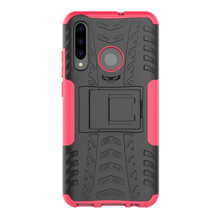 Tire Texture TPU+PC Shockproof Case for Huawei P Smart+ 2019, with Holder