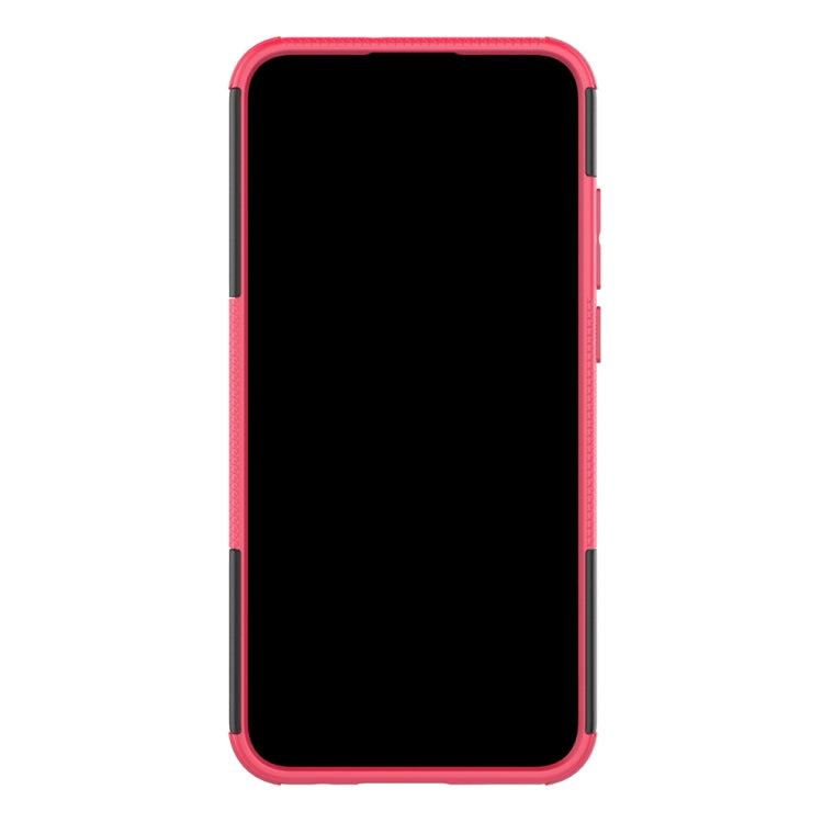 Tire Texture TPU+PC Shockproof Case for Huawei P Smart+ 2019, with Holder